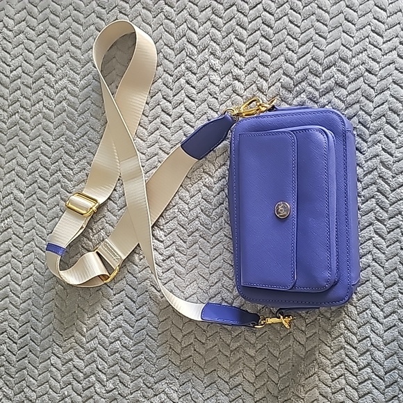 Joy Mangano Handbags - Joy Clean & Saffiano leather crossbody camera bag. 8.5W x 6H